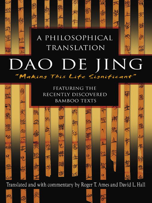 Title details for Dao De Jing by Roger Ames - Available